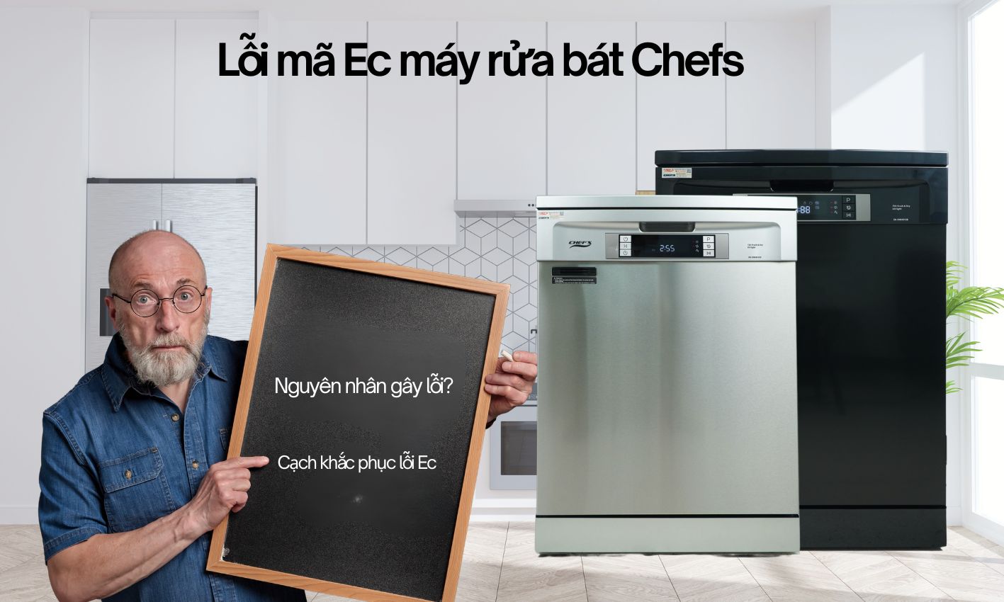 Lỗi mã Ec máy rửa bát Chefs